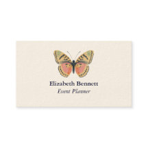 Elegante Butterfly Cartão de visita - Personalizáv