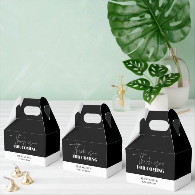 Elegante Caixa de Agradecimento de Aniversário Pre (Múltiplo)