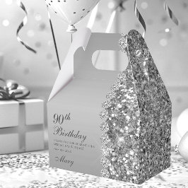 Elegante Caixa de Prata para 90º Aniversário