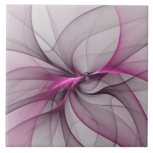 Elegante Caos Moderno, Abstrato, Arte Fractal Rosa