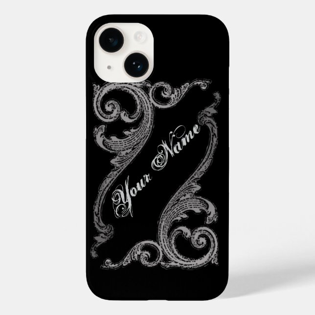 Elegante capa de iPhone 6 com design de redemoinho (Verso)