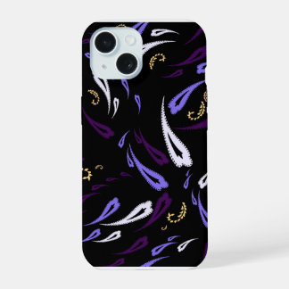 Elegante capa de telefone com padrão Paisley Roxo