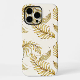 Elegante capa de telefone dourada para outono