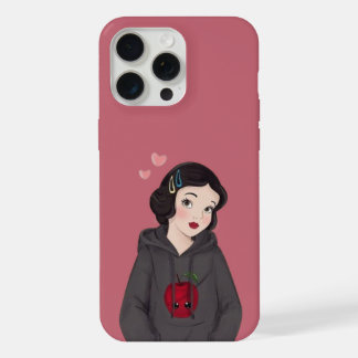 Elegante capa para iPhone 15 Pro Blanche Neige