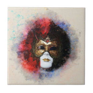 Elegante Carnaval veneziano Trabalho de arte de má