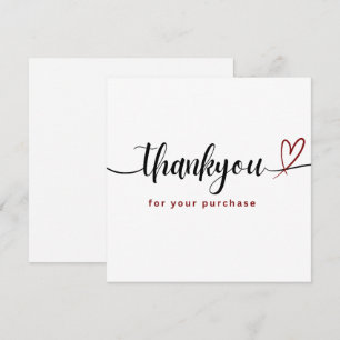 Elegante Carta de Agradecimento pela Compra
