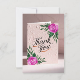 Elegante Cartão de Agradecimento Personalizado par