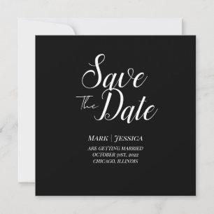 Elegante Cartão de Agradecimento Save The Date