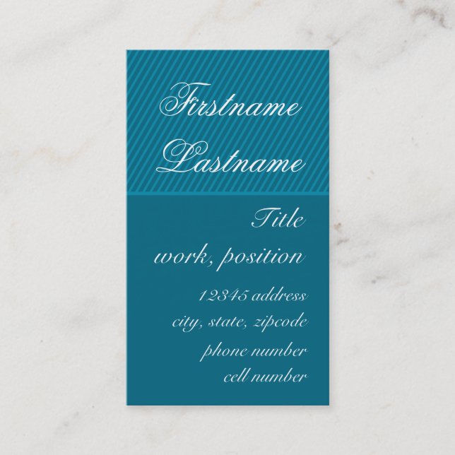 Elegante Cartão de visita (Frente)