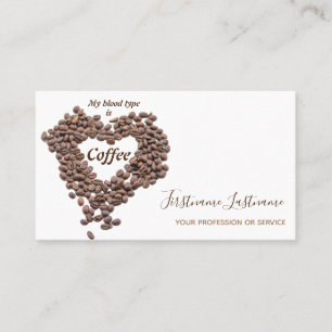 Elegante cartão de visita Barista e Café