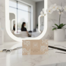 Elegante Cartão de Visita de Estilista de Cabelo B