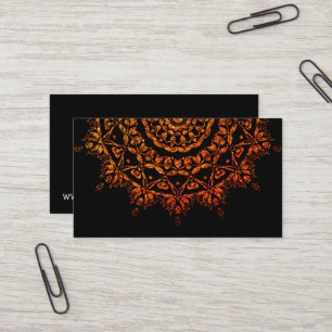 Elegante cartão de visita de ioga preto e ouro