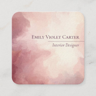 Elegante Cartão de visita feminina delicada