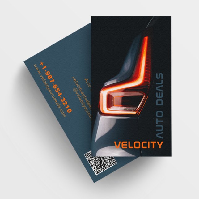 Elegante - Cartão de visita preto de desativação a (Criador carregado)