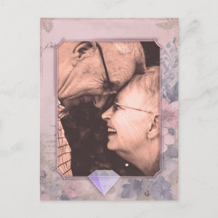 Elegante Cartão Postal de Foto para Salvar a Data 