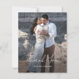 Elegante Cartões de agradecimentos de Casamento de