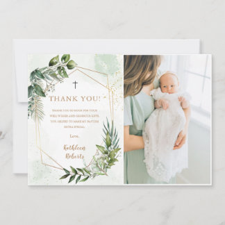 Elegante Cartões de agradecimentos de Foliage Foli