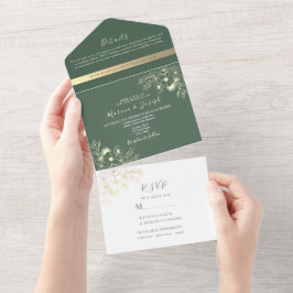 Elegante Casamento Verde Oliva Dourado
