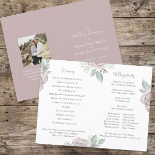 Elegante Cerimônia de Casamento Dusty Rosa Floral