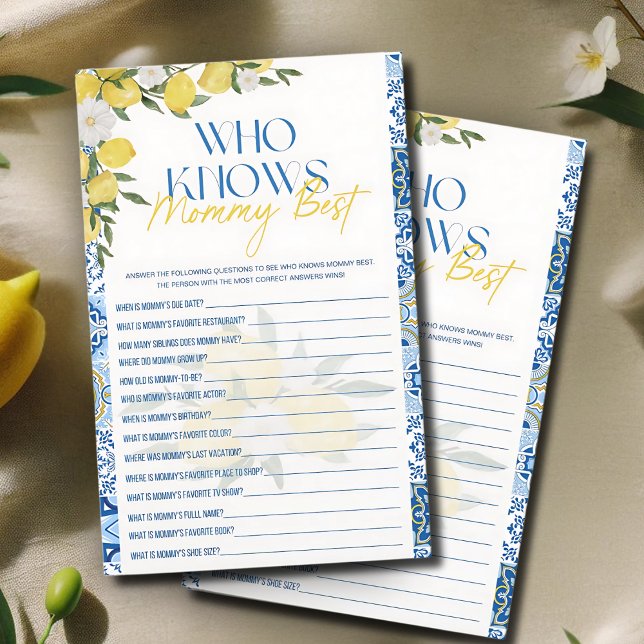 Elegante Chá de fraldas Lemon que conhece a Mamãe  (Criador carregado)