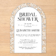 Elegante Chá de panela de inverno branco-amarelado