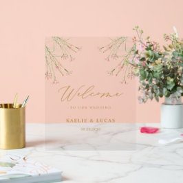 Elegante Charm Wild Flower Wedding Welcome