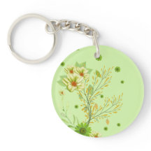 Elegante chaveiro verde pistachio
