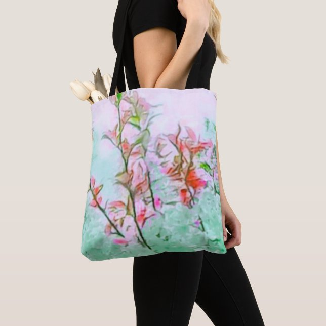 Elegante Cherry Blossoms Classic Tote Bag (Close Up)