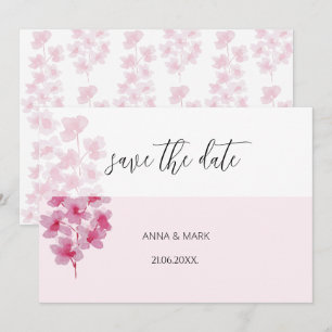 Elegante Cherry Blossoms Watercolor pintado à mão