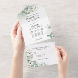 Elegante Chic Eucalyptus Lave Dourada Casamento Ve