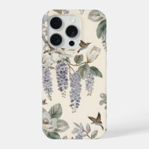 Elegante Chinoiserie de Flores e Pássaros