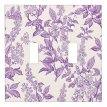 Elegante Chinoiserie Floral Lilás 