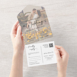Elegante Código QR Arco Boho Rosa Poeirento Foto
