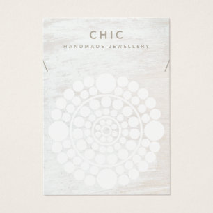 Elegante Colar Colar Coluna Branca, Coletor de Exi