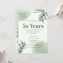 Elegante Convite de Aniversário de Casamento em Ve