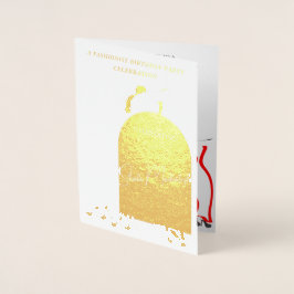 Elegante Convite de aniversário de folha real