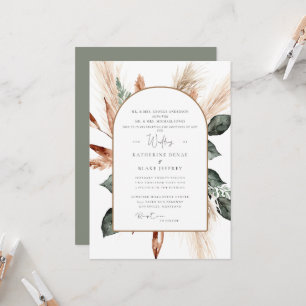Elegante Convite de Casamento Cristão Geométrico c