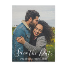 Elegante Convite de Casamento Moderno com Foto Sal