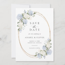 Elegante Convite de Casamento Save the Date de Hor