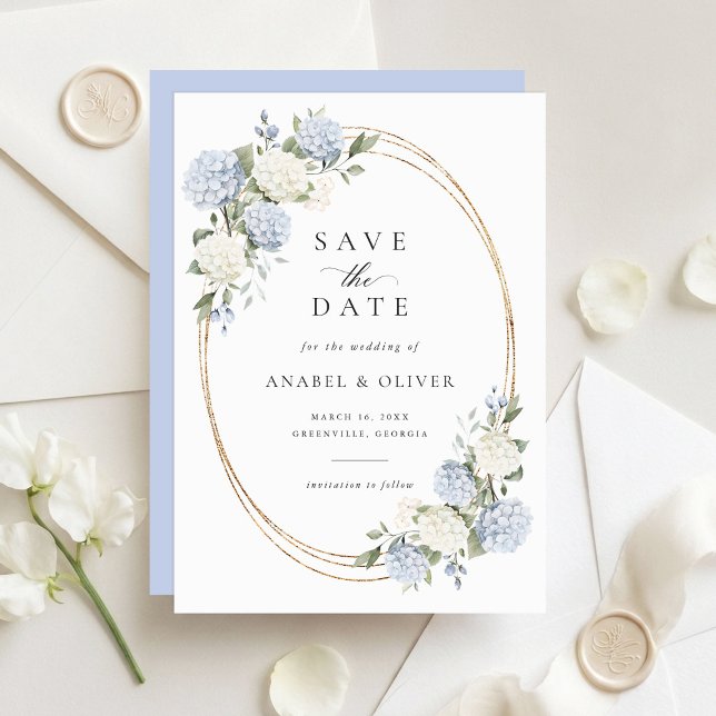 Elegante Convite de Casamento Save the Date de Hor (Criador carregado)