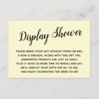 Elegante, Convite de Chá de Bebê Amarelo Minimalis