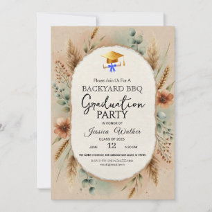 Elegante Convite de Festa de Formatura com Churras