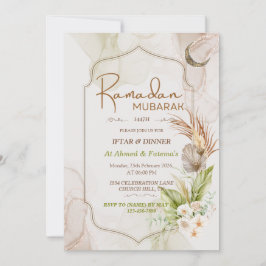 Elegante Convite de Jantar Iftar para o Ramadan Mu
