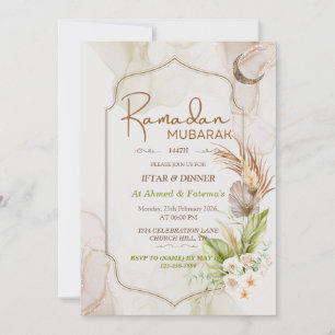 Elegante Convite de Jantar Iftar para o Ramadan Mu