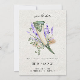 Elegante Convite de Noivado Viking "Save the Date"