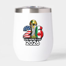 Elegante Copo de Vinho sem Haste da Copa do Mundo 
