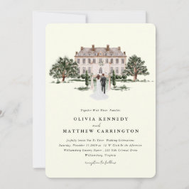 Elegante Country Manor | Convite Para Casamento De