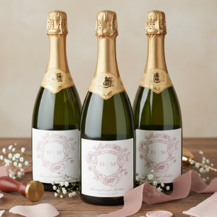 Elegante Crista de Pássaro em Chinoiserie Rosa Cas