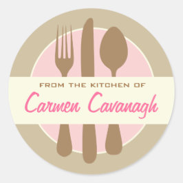 Elegante "Da cozinha de" adesivos