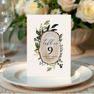 Elegante da mesa de casamento Botânica número Ped